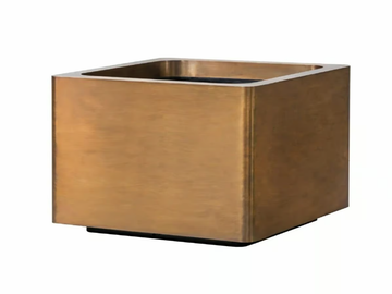 CUPRUM - Square brass planter by Royal Botania - view 2